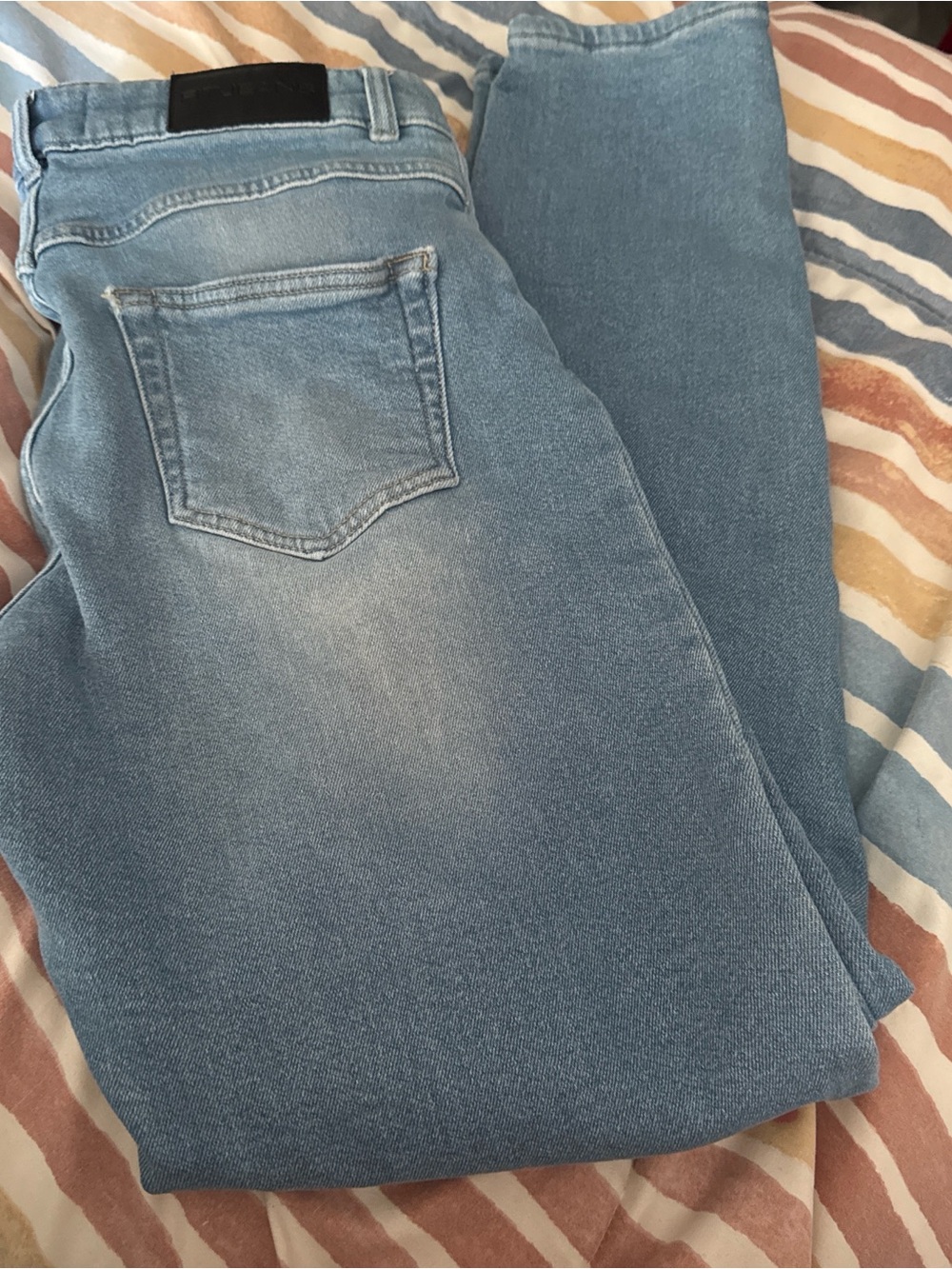 FITJEANS Light Blue Skinny Fleece Lined High-Rise Jeans